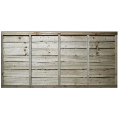 Image of NEW 6ft x 3ft Wooden Premier Larch Lap Pressure Treated (Tanalised) Garden Fence Panel (1830mm 900mm 183cm 90cm)