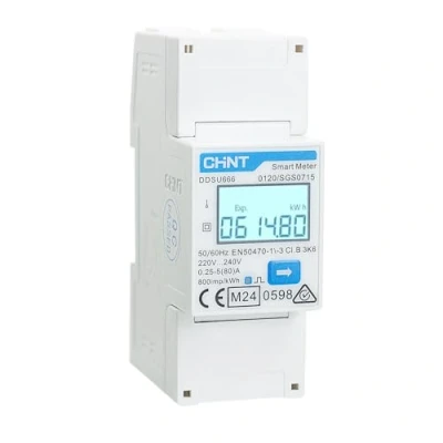 Image of “CHINT DTSU666 Large LCD AC Meter DIN Rail Three Phase Electric Bill Solar System Charger for Vehicles MID Certificate (DDSU666)