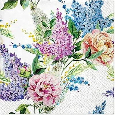 Image of &quot;SPRING LILAC&quot; Everyday 2016 Pack of 20 Paper Lunch Napkins 3ply 33x33 cm
