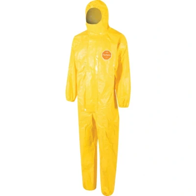 Image of Dupont Tych C Cha5Y_L Safety Tychem Overall, Yellow, Large Size