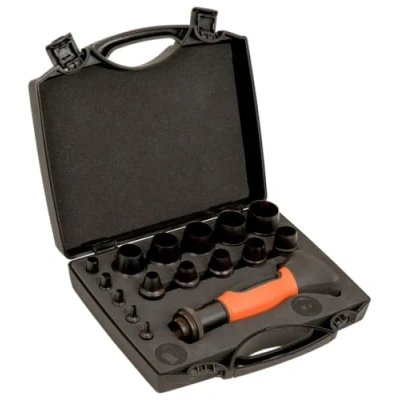 Image of Bahco 400003030 Interchangeable Punching Set, Black, 3 30 mm, Set of 16 Piece