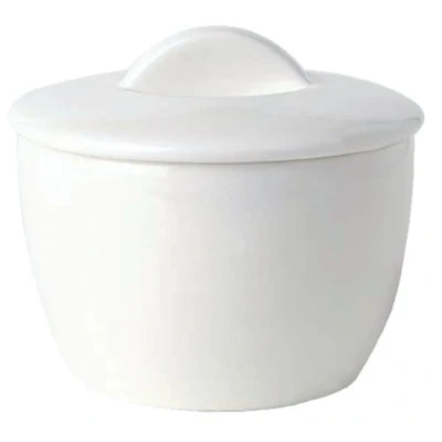 Image of Bone Ascot Sugar Bowl with Lid Capacity: 220ml (7.75oz). Box quantity: 12.