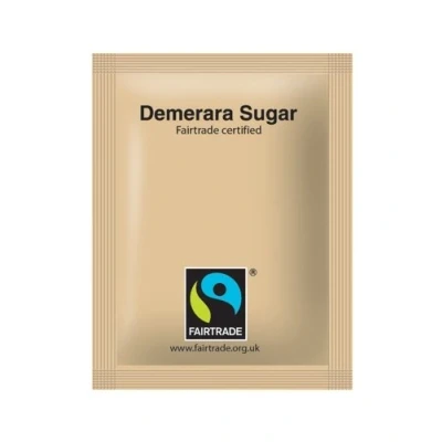 Image of Fairtrade Sugar Sachets Brown Demerara Ref A03621 [Pack 1000]