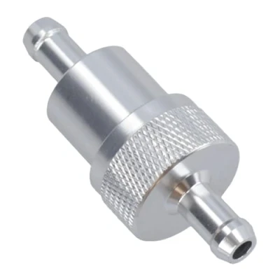 Image of Inline Fuel Petrol Filter For 6mm (1/4in) Hose Pipes tails On Cars Bikes