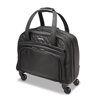 Image of Kensington Laptop Roller Case Contour 2.0 Executive Balance Spinner for up to 15.6&quot; Inch Laptops, Wheeled with Tote Bag Style, Ideal Cabin Bag, Black, K60380WW