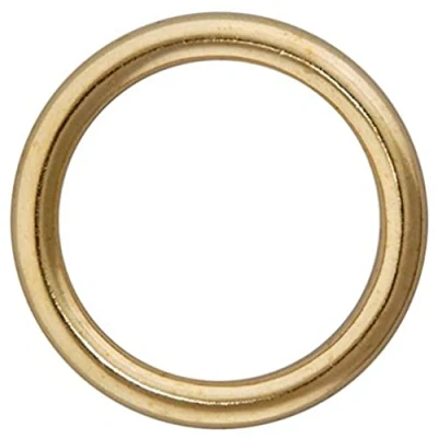 Image of Merriway BH03255 (24 Pcs) Metal Curtain Drapery Rings, Inner Diameter 16mm (5/8 inch) Outer 18mm (11/16 Brassed Pack of 24 Pieces