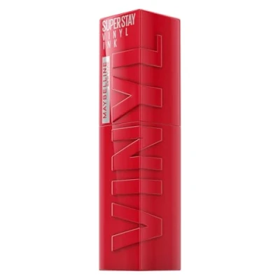 Image of Maybelline New York Lip Colour, Smudge free, Long Lasting up to 16h, Liquid Lipstick, Shine Finish, SuperStay Vinyl Ink, 45 Capricious