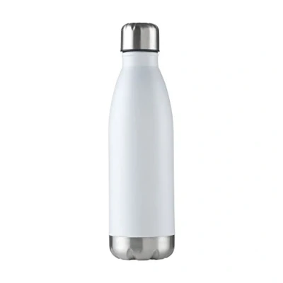 Image of eBuyGB Unisex Adult Double Walled Metal Flask White, 500 ml