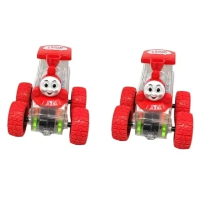 Image of YSAMAX Mini Thomas Train And Gear, Hand Eye Coordination, Imaginative Play, Compact Portable, Promote Social Interaction, Red, (2pcs)
