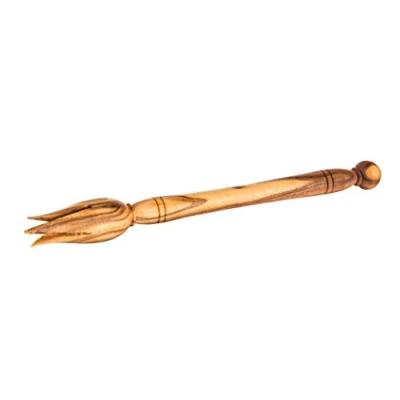 Image of Artisan Wooden Olive/Cocktail/Tapas Pick Tunisian Olive Wood 14cm