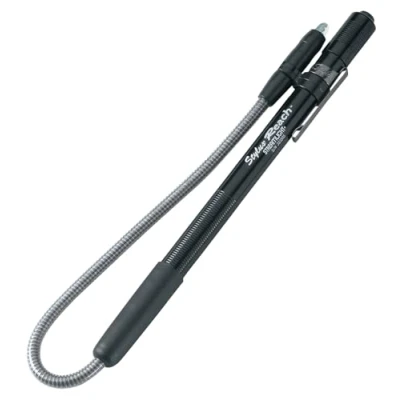 Image of Streamlight 65658 Stylus Reach Pen Light with Flexible 7 Inch Extension Cable, Black White LED 11 Lumens
