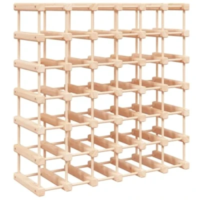 Image of vidaXL Wine Rack for 42 Bottles 68.5x23x68.5 cm Solid Wood Pine