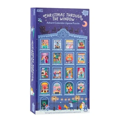 Image of Professor Puzzle Christmas Through the Window Jigsaw Advent Calendar Ages 8+ 1 Players