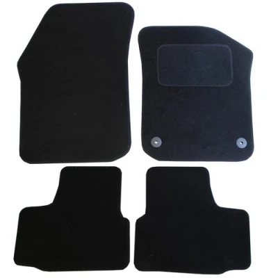Image of JVL Up 2012+ Fully Tailored 4 Piece Car Mat Set with 2 Round Clips Black