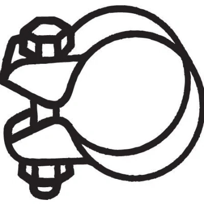 Image of 803253143A Clamp, exhaust system BOSAL 250 352 52mm