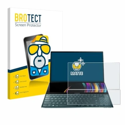Image of brotect Screen Protector Anti Glare compatible with ASUS ZenBook Duo UX481FL Matte, Fingerprint Protection Film