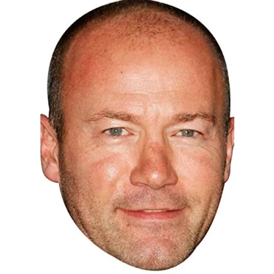 Image of FoxyPrinting Alan Shearer 2018 Sports Celebrity Cardboard Party Face Mask Fancy Dress