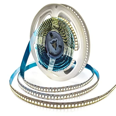 Image of Tesfish 12V LED Strip Lights, Natural White 4000K 5M Light 2835 IP20 240 LEDs/M, Total 1200 LEDs Super Bright Rope Lights for Bedroom, Kitchen, Advertising Decoration