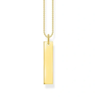 Image of Thomas Sabo , Women’s Sterling silver Not a gem Chain Necklace, Gold, 50cm KE2142 413 39 L50V
