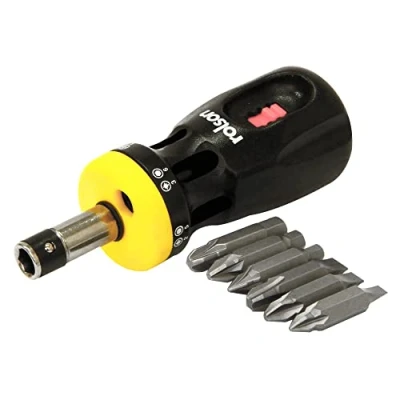 Image of Rolson 28402 12 in 1 Stubby Screwdriver