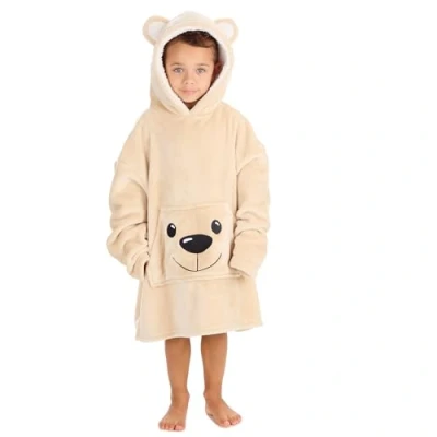 Image of Undercover Infants Oversized Hoodie 18C941 Beige Teddy 3 6 Years
