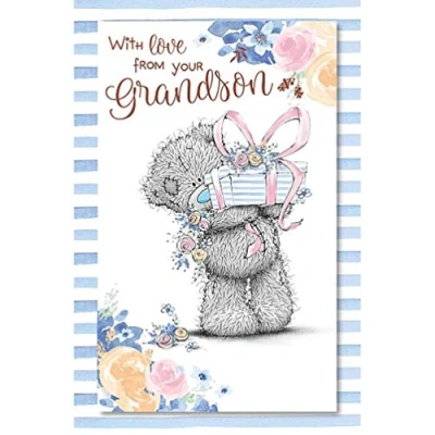 Image of Me To You Bear From Your Grandson Mother&#039;s Day Card
