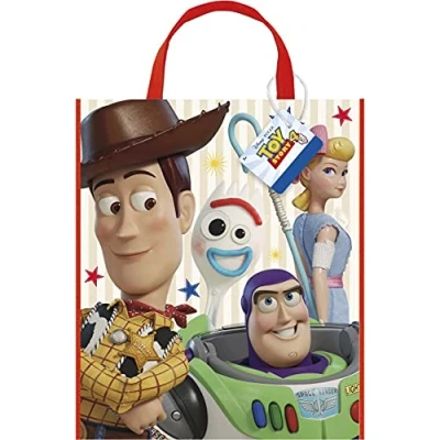Image of Disney Toy Story 4 Tote Bag (33cm x 27cm) Vibrant Multicolor Adventure Design Perfect for Kids, Travel &amp; Fans 1 Pc