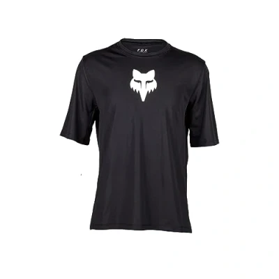 Image of Fox Racing Kids Boys Junior Ranger Black Ys Cycling Jersey T Shirt, Black, S EU