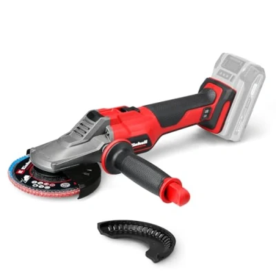 Image of Einhell Professional PXC Flat Head Cordless Angle Grinder 125mm, Brushless, Soft Start, Speed Control, Quick Release, 33mm Cutting Depth TP AG 18/125 F Li Battery (Battery Not Included)