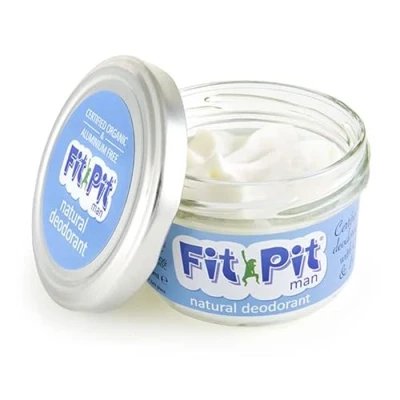 Image of Fit Pit natural deodorant 100ml certified organic aluminium free plastic long lasting protection vegan &amp; cruelty free(Cypress bergamot)