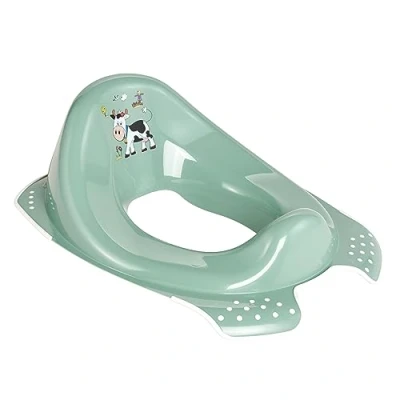 Image of keeeper Funny Farm Kids&#039; Toilet Seat, From Approx. 18 Months to 4 Years, Anti Slip Design, Ewa, Nordic Green
