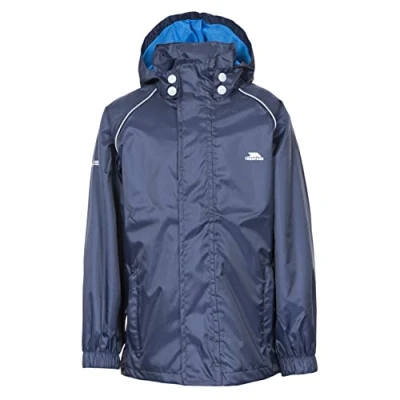 Image of Trespass Waterproof Neely II Kids&#039; Outdoor Hooded Jacket available in Navy 2/3