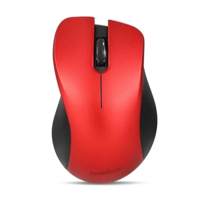 Image of perixx PERIMICE 621R Wireless Mouse Silent Click with Ergo Design Compatible for Desktop and Laptop PC 2.4 GHz Red