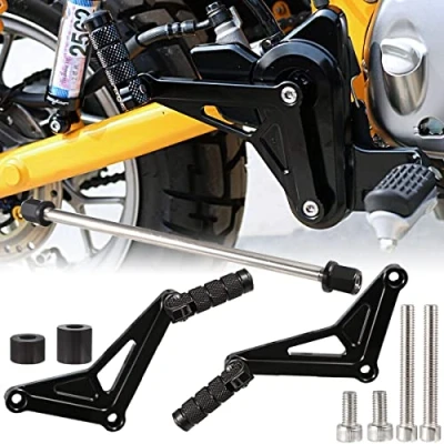 Image of Rear Passenger Footrest Foot Pegs Bracket For Honda 2018 2022 Monkey 125 (Black)