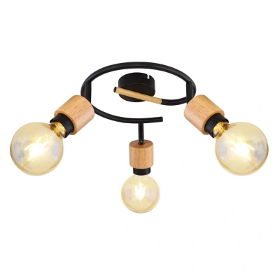 Image of Jorna Ceiling Spotlight Clusters Matt Black 3x E27
