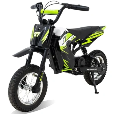 Image of RCB R9X Electric Motorcycle Kids, 12 inch Pneumatic Tires, with Powerful Motor, 3 Speed Modes 8/12/25KMH, Range 15KM, Moto Crossbike Kids from 12years