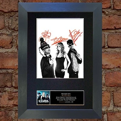 Image of NDUBZ Signed Autograph Mounted Photo Reproduction PRINT A4 Rare Perfect Birthday (297 x 210mm) #121 (Black Frame)