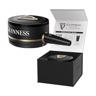 Image of Guinness Draught Nitrosurge Device, Stout Beer, Perfect Pub Pour at Home, Rich Smooth Head &amp; Sweetness of Malt Balanced with Hops, Cans Sold Separately, Device Only, Black