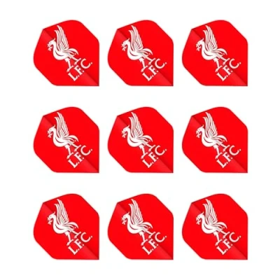 Image of FOCO Officially Licensed Liverpool Football Club Dart Flights Extra Thick 75 Micron 3 Sets per pack (9 Darts in total) Professional Accessories