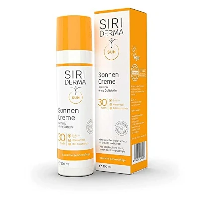 Image of SIRIDERMA Sun Cream SPF30 Mineral Instant Protection for Sensitive Skin Basic, Natural and Highly Compatible Without Nano Particles (without Fragrance)