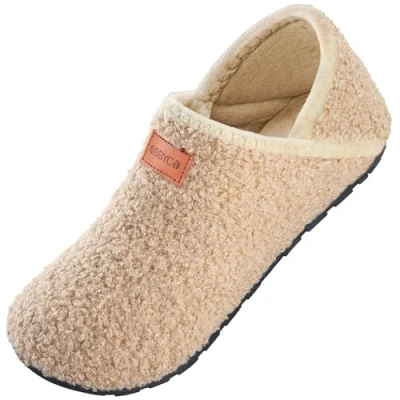 Image of OBBYCO Women&#039;s Men&#039;s Fuzzy Fur Slippers Casual House Shoes Non Slip Slipper Warm Closed Back Indoor Outdoor 3.5/4.5 UK 38/39 EU