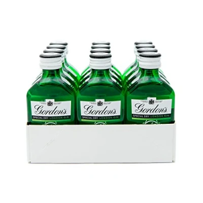 Image of Gordon&#039;s Dry Gin 5cl Miniature 12 Pack
