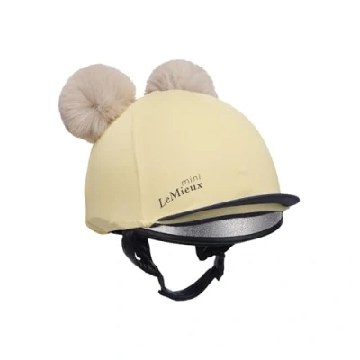 Image of LeMieux Mini Double Pom Childrens Hat Silk Detachable Poms (Mimosa)