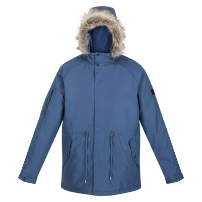 Image of Regatta Mens Salinger III Parka (Dark Denim) Blue Size 3XL