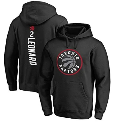 Image of Hoodies Long Sleeve Sports Basketball Clothing Raptors Sweatshirt Men NBA Pullover Outdoor Hoodies,M