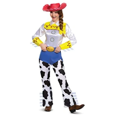 Image of DISGUISE 50551N Disney Pixar Jessie Deluxe Toy Story 4 Womens&#039; Costume Adult Sized, Cartoon, Multi, S