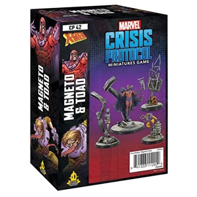 Image of Atomic Mass Games Marvel Crisis Protocol: Character Pack: Magneto and Toad Miniature Game