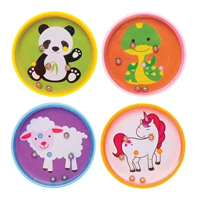 Image of Baker Ross AT947 Mini Ball Puzzle Games Pack of 8, Perfect for Kids Goodie Bags, Halloween Party Favours, Pinata Filler or Birthday Present