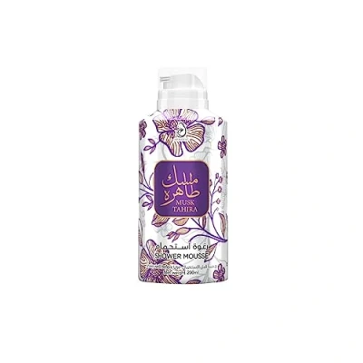 Image of Musk Tahira Shower Mousse 200ml Infused With Essential Oils As Gentle Water For Exceptional Experience