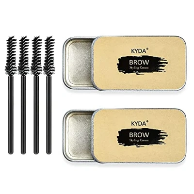 Image of Ownest 2PCS Eyebrow Soap Kit,Brows Styling Soap,Long Lasting Waterproof Smudge Proof Pomade for Natural Brows, 3D Feathery Brows Makeup Balm